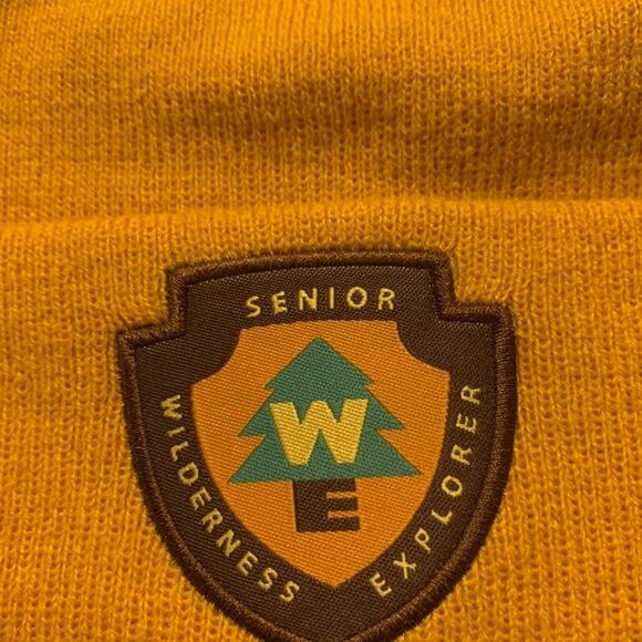 RARE Disney Pixar Up Wilderness Explorer Cuff Beanie toboggan hat Carl Russell